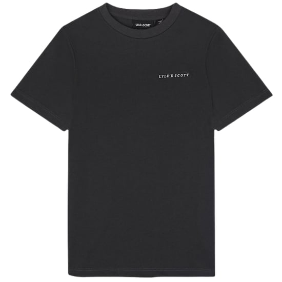 Lyle & Scott camiseta gris metalizada con logo bordado - Image 1