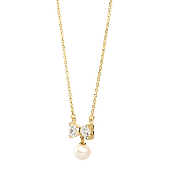 Orphelia 'Sparkle' Women's 925 Sterling Silver Chain with Pendant - Gold ZK-7512 - Image 3