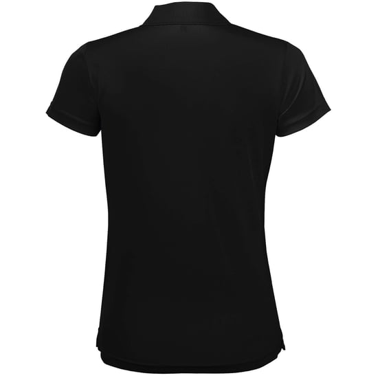 SOLS Womens/Ladies Performer Short Sleeve Pique Polo Shirt (Black) - Image 2