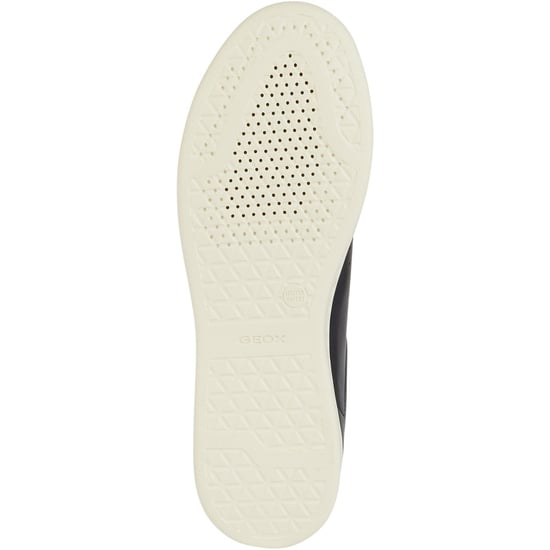 Geox D Jaysen B Leather Women's Dark Jeans/Optic White Trainers - Image 3