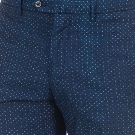 Men's straight-cut denim shorts with hems HM800752