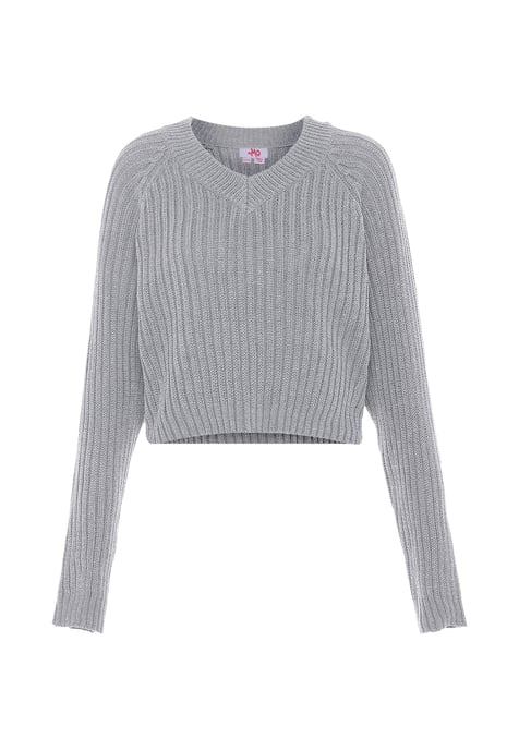 Mymo Pullover women light grey melange - Image 1