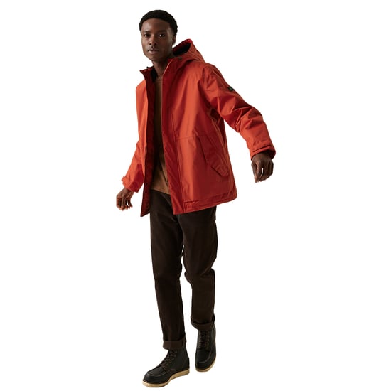 Regatta Mens Sterlings IV Waterproof Jacket (Red Ochre) - Image 3