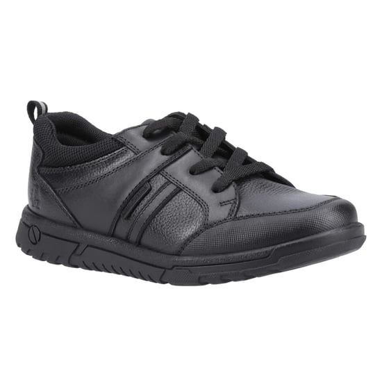Hush Puppies Boys Steven Leather School Shoes (Black) - Image 4