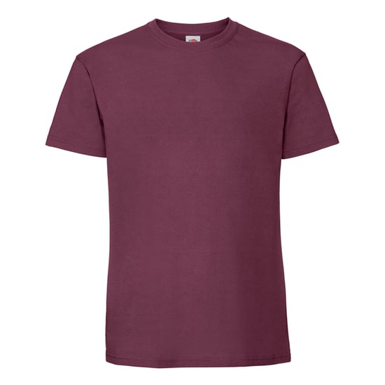 Fruit of the Loom Mens Iconic Premium Ringspun Cotton T-Shirt (Burgundy) - Image 1