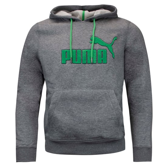 Puma Mens SP Hoodie Fleece Graphic Logo Sweatshirt Grey 827876 03