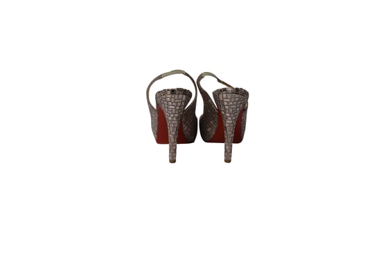 Christian Louboutin Prive Mosaique 120 Pumps in Silver Acrylic - Image 4