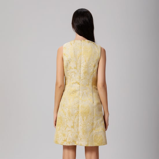 Brocade minimalist mini dress - Image 6