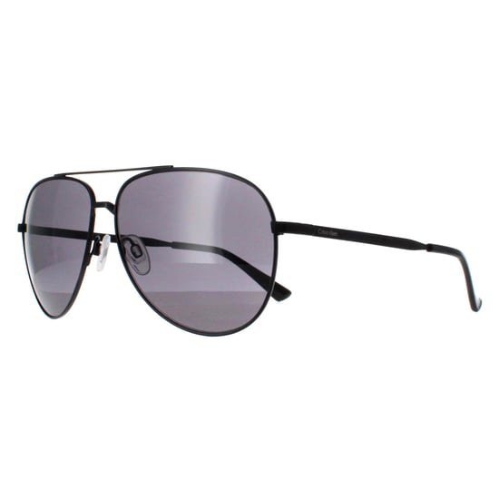 Calvin Klein Aviator Mens Semi Matte Black Grey CK22124S