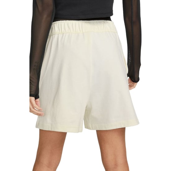 Nike Jersy Loose Fit High Rise Cream Shorts
