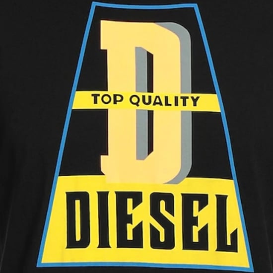 Diesel camiseta negra con logo de alta calidad - Image 2