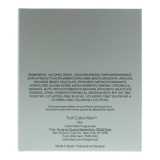 Calvin Klein Truth Eau de Toilette Spray 100ml For Him - Image 4
