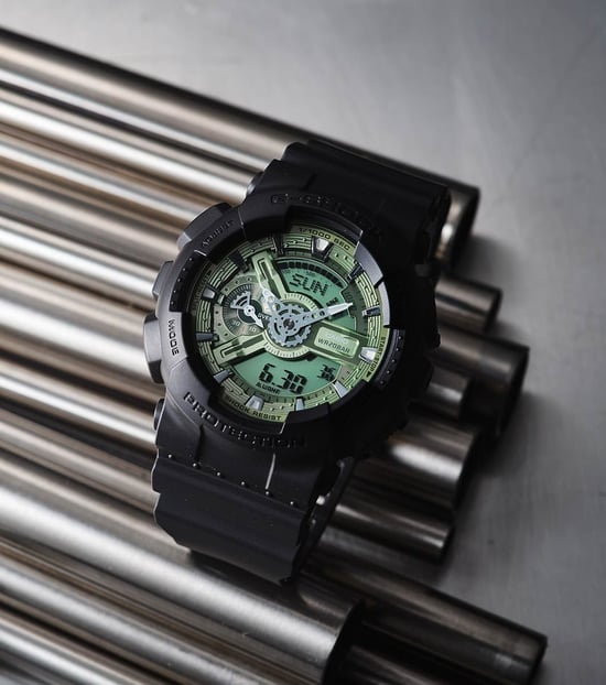 Casio G-shock Men's Black Watch GA-110CD-1A3ER - Image 4