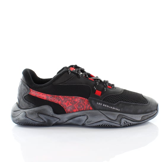 Puma x Les Benjamins Storm Black Low Lace Up Mens Trainers 370040 01
