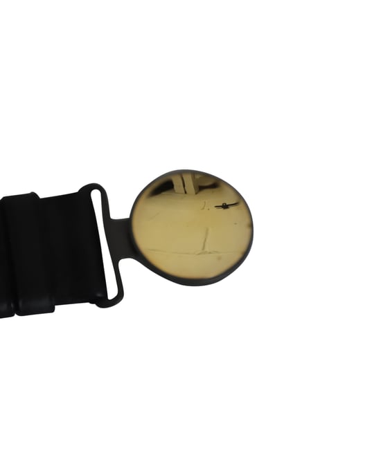 Bottega Veneta Round Buckle Belt in Black Leather - Image 6