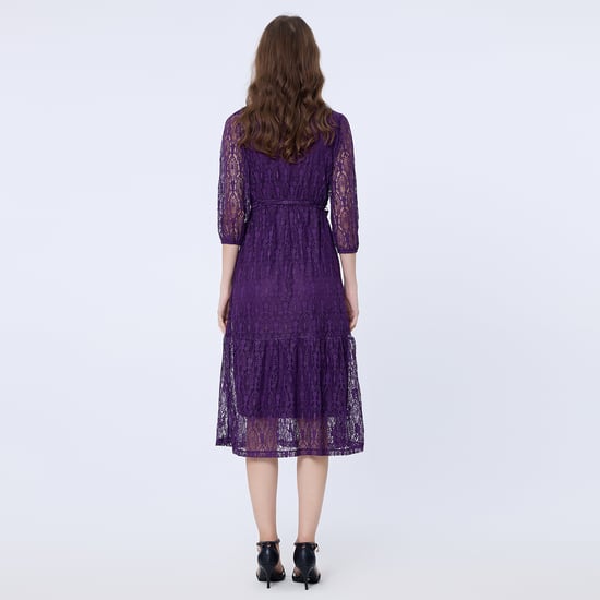 Fit-and-flare lace dress - Image 4
