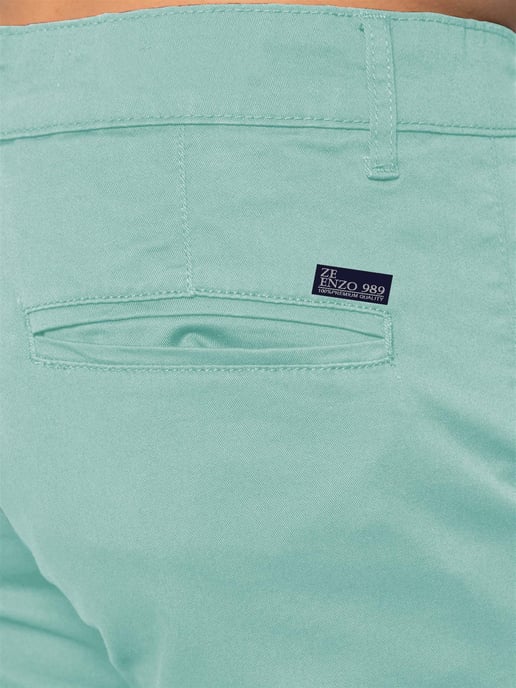 Pantalones cortos chinos Enzo Slim Fit Stretch para hombre - Image 3