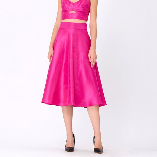 Flared Taffeta Skirt - Image 1