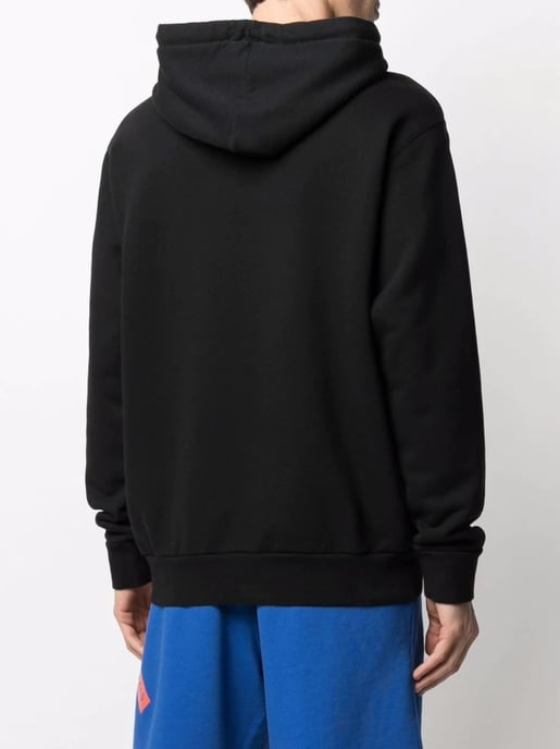 Sudadera negra con logo spray azul de Palm Angels New York - Image 3