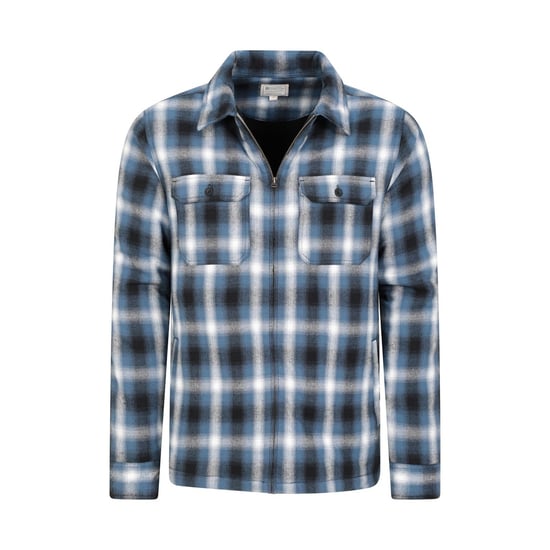 Mountain Warehouse Mens Stream II Flannel Lined Shirt (Blue) - Image 5