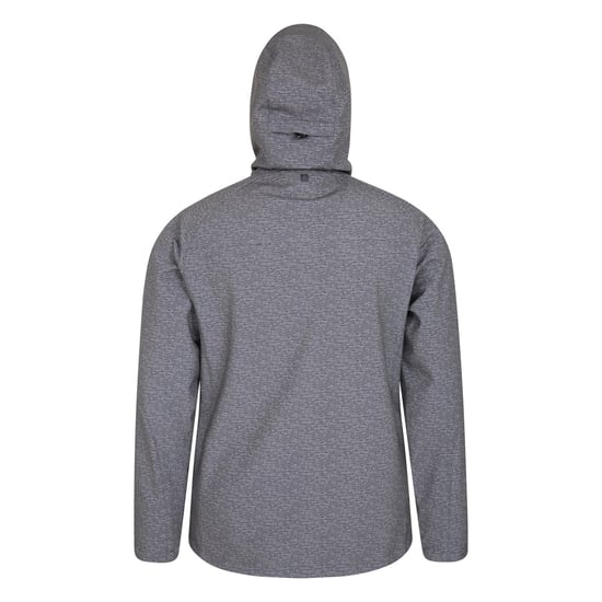 Mountain Warehouse Mens Exodus Showerproof Soft Shell Jacket (Charcoal) - Image 2