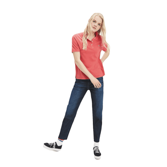 Polo Tommy Jeans con logotipo clásico para mujer - Image 2