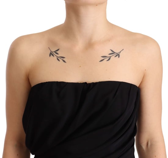 Vestido midi negro sin mangas de seda de Dolce & Gabbana para mujer - Image 5
