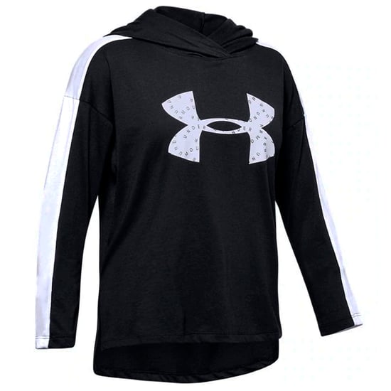 Under Armour Girls Favourite Jersey Hoodie Taped Jumper 1351675 001