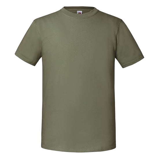 Fruit Of The Loom Mens Iconic 195 Ringspun Premium Tshirt (Classic Olive) - Image 1