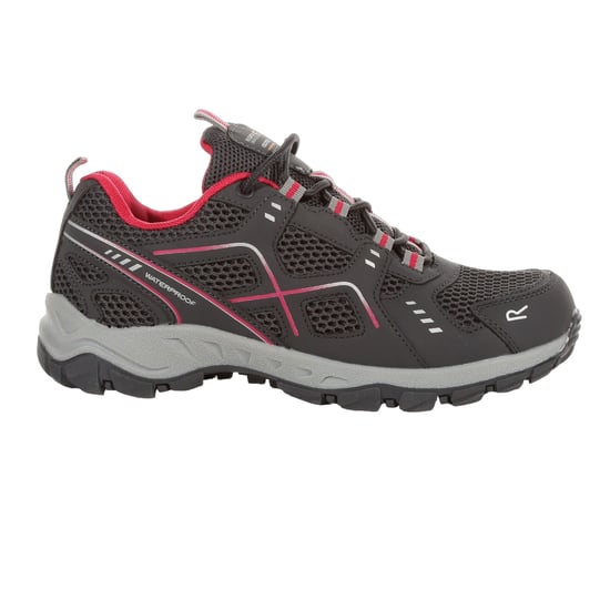 Regatta Womens/Ladies Vendeavour Walking Shoes (Granite/Pink Potion) - Image 1