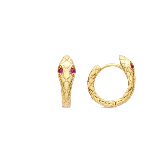 Pendientes Luxenter Madsi con Circonita Rubà acabado en oro amarillo de 18K - Image 1