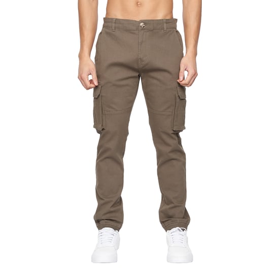 Crosshatch Mens Frentons Cargo Trousers (Khaki) - Image 1