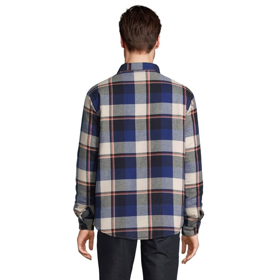 SOLS Unisex Adult Noah Checked Overshirt (Royal Blue) - Image 2