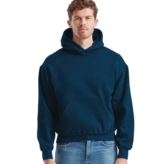 Fruit of the Loom Mens Supercotton Cotton Hoodie (Mountain Blue) - Image 1