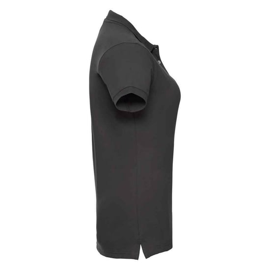 Russell Womens/Ladies Pique Stretch Polo Shirt (Black) - Image 3