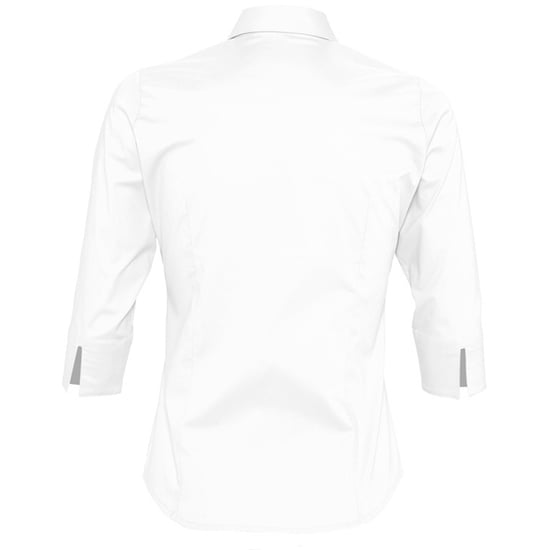 SOLS Womens/Ladies Effect 3/4 Sleeve Fitted Work Shirt (White) - Image 2