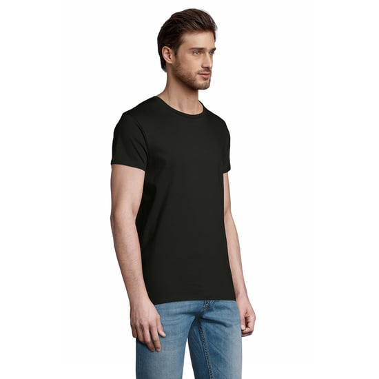 SOLS Mens Pioneer Organic Cotton T-Shirt (Deep Black) - Image 3