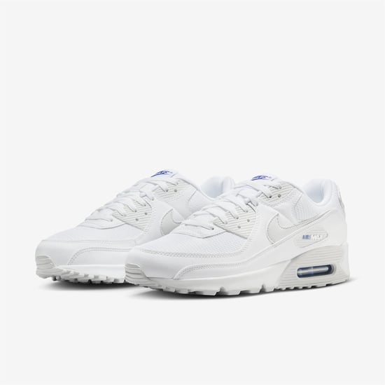 Nike Air Max 90 Men’s Trainers in White/Photon Dust/Game Royal - Image 3