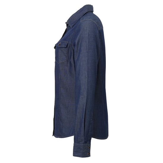 Premier Womens/Ladies Stitch Shirt (Indigo Denim) - Image 3