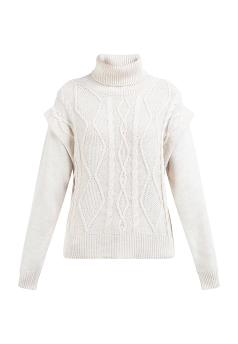 Dreimaster Knitted pullover women off-white - Image 1