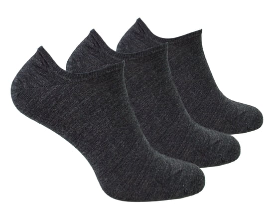 Steven - 3 Pares Multipack Calcetines Invisibles de Lana Merino para Hombre - Carbón - Image 1