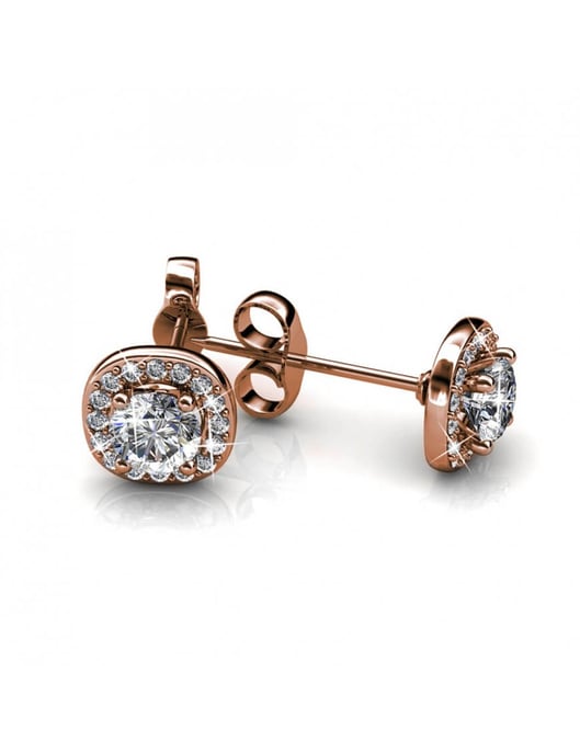 Pendientes Cushy - Oro rosa y cristal - Image 4