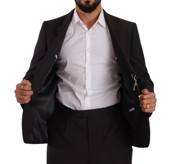 Traje Formal de Hombre de Una Sola Botonadura en Gris Oscuro Domenico Tagliente - Image 5