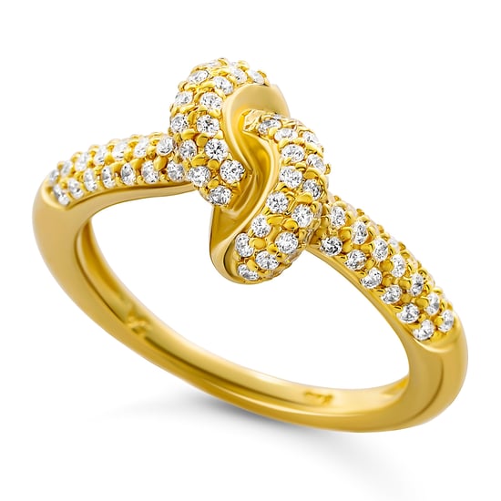 Orphelia 'Palma' Women's 925 Sterling Silver Ring - Gold ZR-7569/G - Image 2