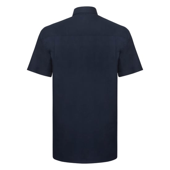 Russell Collection Mens Oxford Formal Shirt (Bright Navy) - Image 2