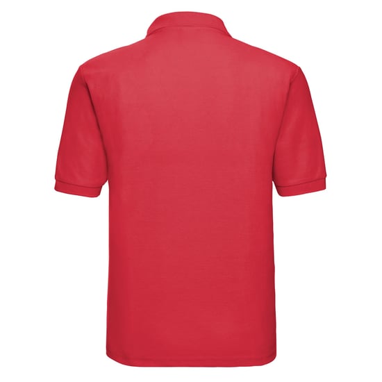 Russell Mens Polycotton Pique Polo Shirt (Bright Red) - Image 2