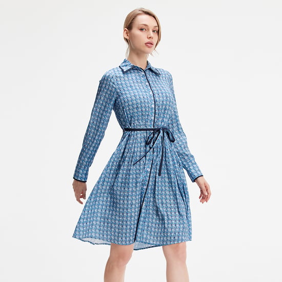 Geometric print shirt dress - Image 2