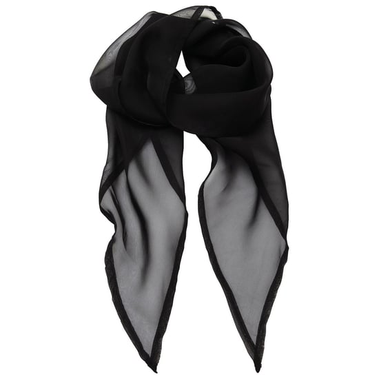 Premier Unisex Adult Colours Chiffon Scarf (Black) - Image 1