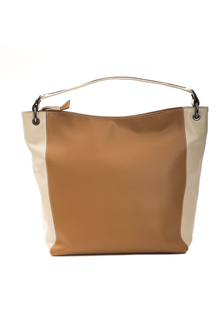 Bolso de Hombro de Cuero Marrón Pompei Donatella para Mujer - Image 3