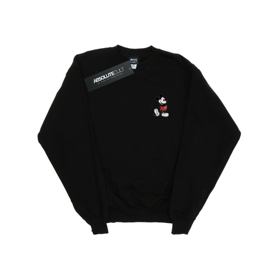 Disney Mens Mickey Mouse Kickin Retro Chest Sweatshirt (Black) - Image 1